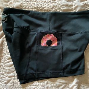 Spandex athletic shorts